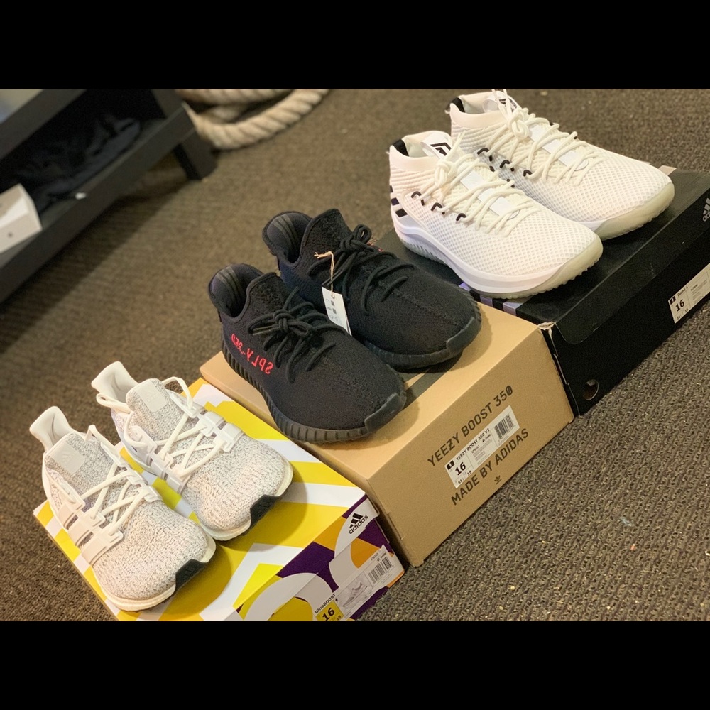 Size 16 Yeezy Boost 350 Bred/UltraBOOST4.0/Dame 4